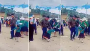 Pequeña cautiva bailando en fiesta patronal y se vuelve viral en TikTok: “Tan bella bailarina”