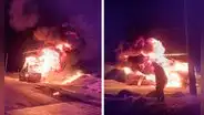 Bus interprovincial con destino a Lima se incendia cerca a un grifo en Áncash