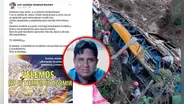 "No es tiempo de dormir": víctima publicó último mensaje previo a la caída de bus al abismo en Piura