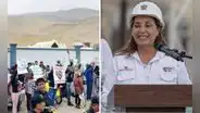 Dina Boluarte llega a Arequipa con fuerte resguardo policial a inauguración de obra
