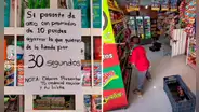 Tienda recompensa a escolares con buenas notas y les da 30 segundos para llevarse lo que quieran gratis