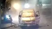 Los Olivos: balón de helio explota dentro de minivan con pasajeros a bordo