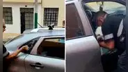 Pueblo Libre: sereno rompe ventana de carro y rescata a perrito abandonado en el interior