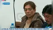 Sada Goray: Poder Judicial dicta 30 meses de prisión preventiva en su contra