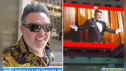 Andrés Hurtado emocionado por aparecer en las pantallas del Times Square en su última visita a NY