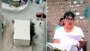 SJL: familia construye casa en plena pista e impide que vecinos accedan a servicios básicos