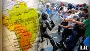 Estos son los países menos pacíficos de América Latina: ¿en qué puestos están Perú y Venezuela?