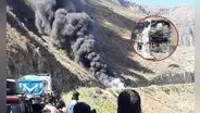 Pasajeros salen corriendo de bus interprovincial que se incendió en plena carretera en Áncash