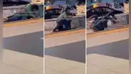 Delincuente intenta robar a joven sin saber que es experto en artes marciales y acaba sometido
