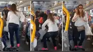 ¡Solo pasa en Perú! Hombre sube a bus a cantar y pone a bailar a pasajeros: “Y no se caen”