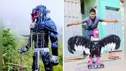 Yadiel Ruedas: fallece artista de Cusco que causó sensación con sus esculturas hechas de llantas