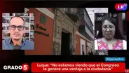 Ruth Luque en 'Grado 5': "Lo único que sostiene al Congreso y al Ejecutivo es la legalidad"