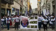 Empleados de la Municipalidad de Lima realizan plantón tras despidos de más de 20 trabajadores