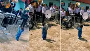 Pequeñito impresiona al tocar 'los platillos' junto con banda de músicos: “Cosita hermosa”
