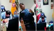 SJL: captan a mayor de PNP bebiendo licor dentro de comisaría en Canto Rey