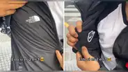 Joven se vuelve viral por usar casaca ‘doblemente original’: “Colaboración épica de Nike y The North Face”