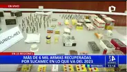 Sucamec recuperó más de 6.000 armas en lo que va del 2023: Lima y Callao tenían la mayor cantidad