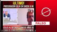 Exprocurador no estimó en entrevista los años de cárcel para Nicolás Lúcar