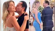 Brunella Horna presume su avanzado estado de embarazo en cumpleaños de César Acuña