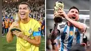 Medio argentino se burló de Cristiano Ronaldo: comparó su trofeo con el Mundial de Messi