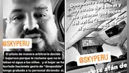 El Tobi denunció que policías lo bajaron de avión de Sky en Trujillo por reclamar retraso
