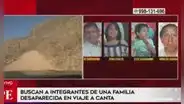 PNP busca a familia que desapareció en viaje a Canta