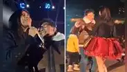 Alcalde subió al escenario para bailar con Yarita Lizeth, pero público lo abuchea: “¡Fuera!”