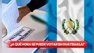 ¿A qué hora se puede votar?: conoce el horario completo del centro de votación de las Elecciones Generales de Guatemala 2023