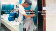 Joven convierte el baño de su universidad en barbería al paso: “A S/10 el corte”