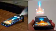 ¿Qué teléfonos tienen un proyector integrado que permite ver películas en la pared?