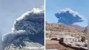 Así fue la explosión del Volcán Ubinas captada por los ciudadanos en Moquegua