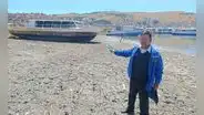 Alerta por sequía en el lago Titicaca: lanchas quedan sobre la tierra por ola de calor y falta de lluvias