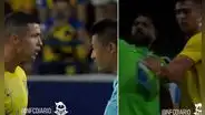 Cristiano Ronaldo encaró enfurecido al árbitro y empujó a la seguridad tras no cobrar dos penales