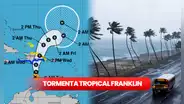 Tormenta tropical Franklin en República Dominicana EN VIVO: pronóstico de inundaciones según Onamet y COE