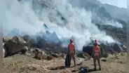 Arequipa: Helicóptero con bolsa de agua se usará para apagar incendio en Tuti
