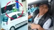 Mujer policía fue arrastrada por conductor que evadió papeleta en Huánuco