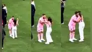 Antonela Roccuzzo comete blooper: confundió a Jordi Alba con Lionel Messi y casi lo besa
