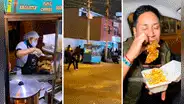 Vendedora ambulante la rompe con venta de pollo broaster en San Miguel: “Bien taypá”