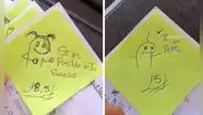 Profesor la rompe con las ingeniosas notitas que deja al calificar a sus estudiantes: “Detallazo”