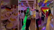 Peruana se casa con alemán y lo celebran al ritmo del Grupo 5: “Arriba la unión de culturas”