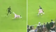 El inédito video de Messi recibiendo una patada y levantándose para 'bailar' a su rival