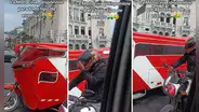 Motaxista peruano modifica su vehículo y lo convierte en una increíble ‘motosina’: ¡solo en Perú!