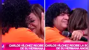 Carlos Vílchez recibe a su hermana en vivo y se quiebra: “Mi hermano mayor está en el cielo”