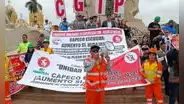 Obreros de construcción civil exigen mejor sueldo en Trujillo