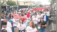 Comerciantes de Gamarra marchan pidiendo mayor seguridad y el fin de mafias