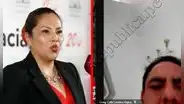 Se enciende cámara de congresista Digna Calle en el Pleno y en su lugar aparece su esposo Aron Espinoza