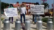 Ganaderos se movilizarán exigiendo cumplir ley que establece obligatoriedad en uso de leche fresca