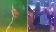 Bailarina cae de estrado cuando brindaba show en Iquitos: “Era parte del espectáculo”