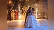 Estrella Torres y Kevin Salas bailan juntos romántica coreografía en su boda