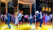 Animan a invitado de una boda a bailar y este los deja impactados con espectacular marinera